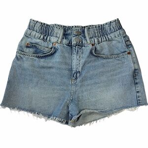 All Saints Light Blue Jean Paperback Shorts size 6